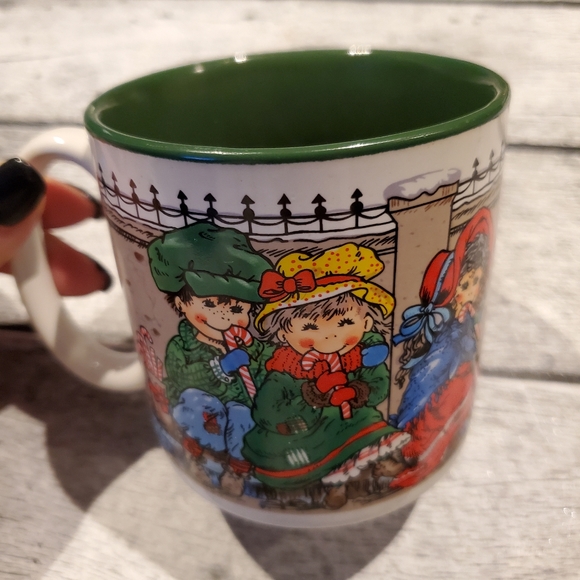 Vintage Potpourri Press Christmas Children Dog Coffe Tea Mug - Picture 4 of 7